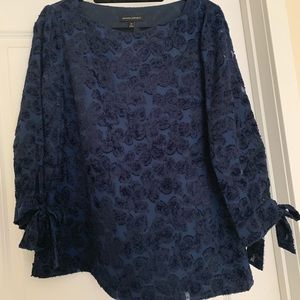 Navy Blue Banana Republic Blouse. Size M